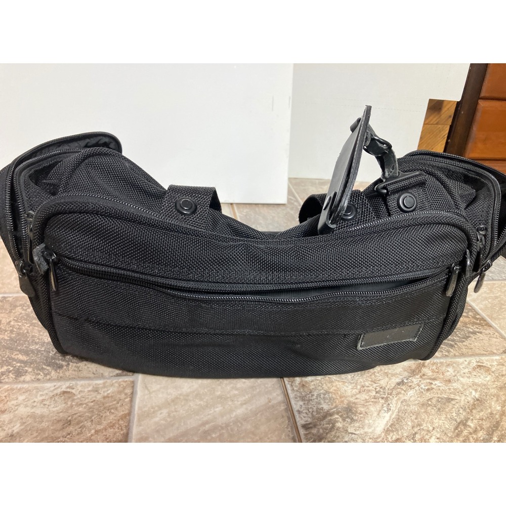 Briggs & Riley Black Ballistic Nylon Travel Duffel Bag Multi-Pocket Utility